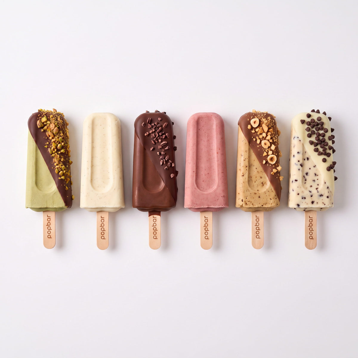 popGelato Pack — variety of gelato flavors on stick