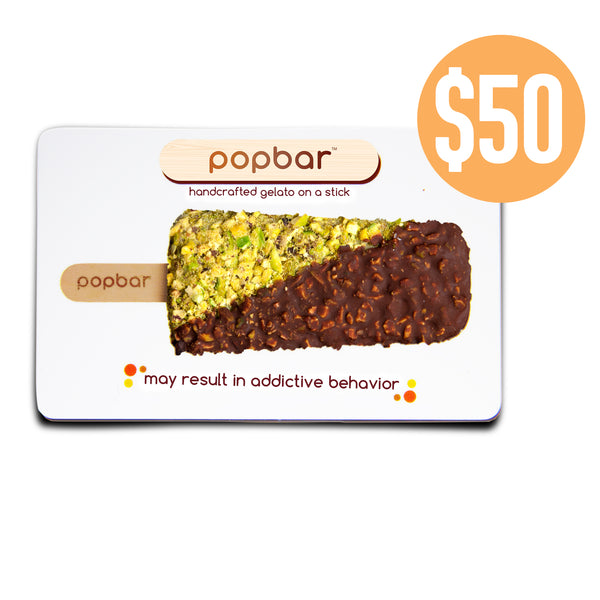Popbar Gift Card for pickup Best gifts for sweet lovers!