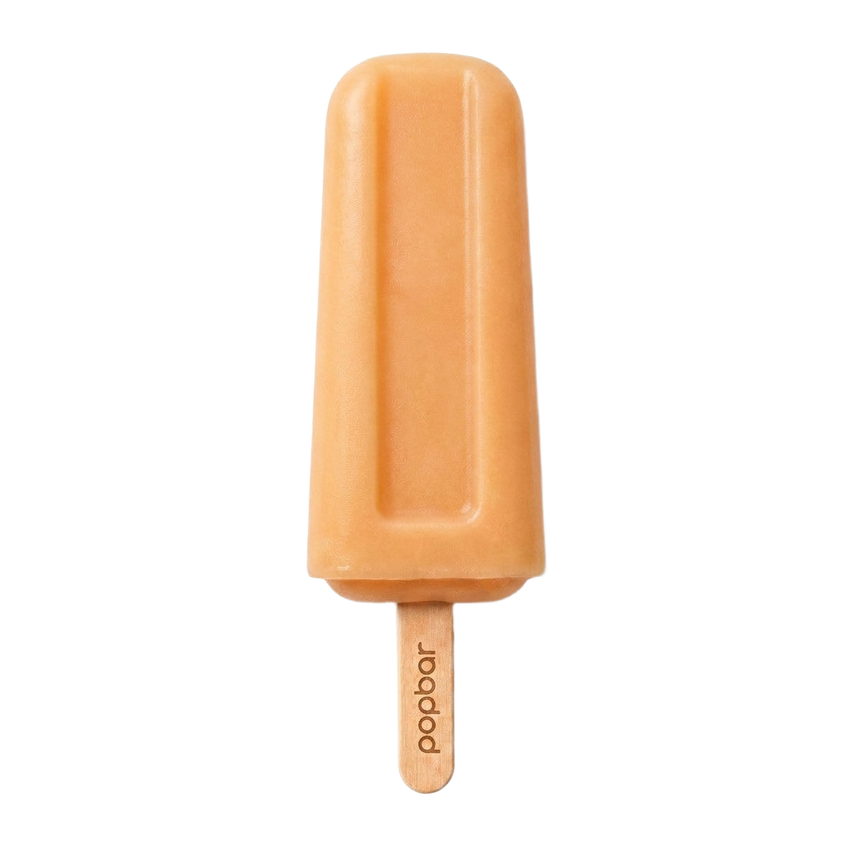 Apricot sorbetto pop on a stick from Popbar, hand-crafted in New York City