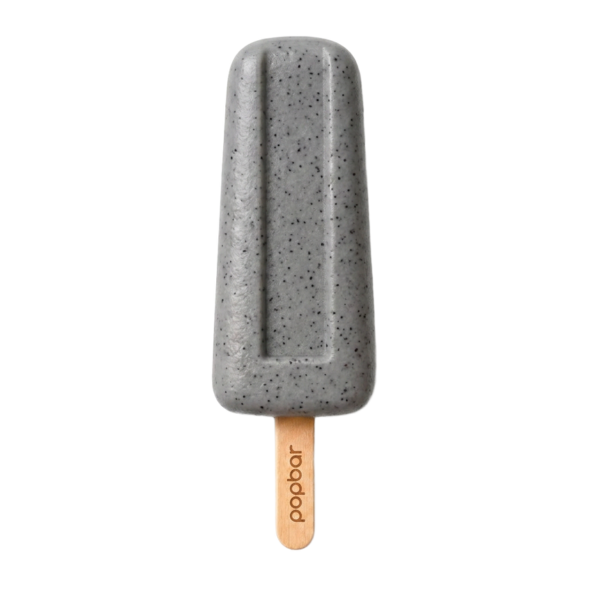 Black Sesame gelato pop on a stick from Popbar, hand-crafted in New York City