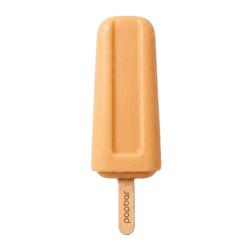 Cantaloupe sorbetto pop on a stick from Popbar, hand-crafted in New York City