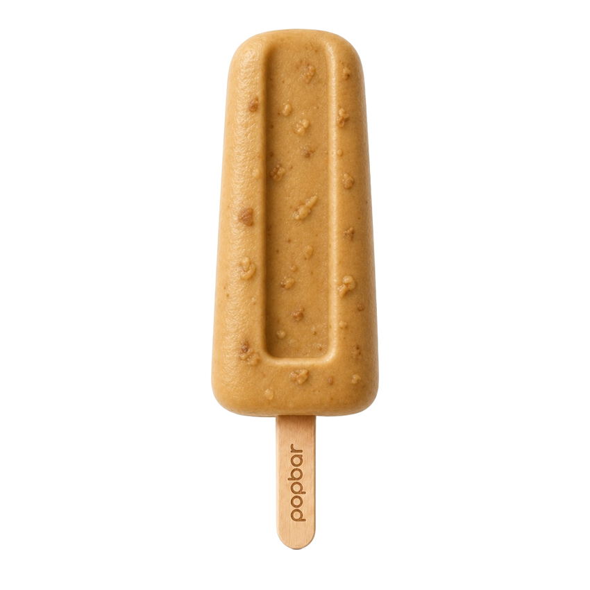 Cookie Butter gelato pop on a stick from Popbar, hand-crafted in New York City