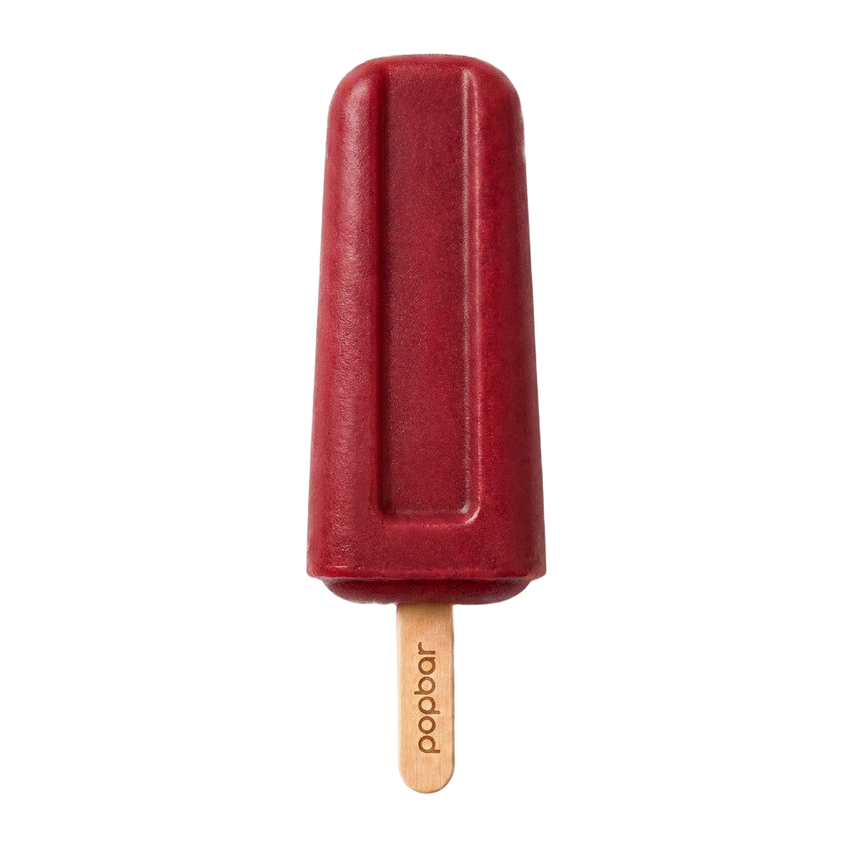 Cranberry sorbetto pop on a stick from Popbar, hand-crafted in New York City