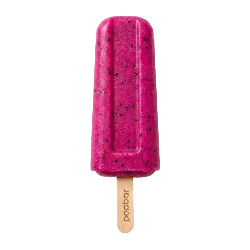 Dragon Fruit sorbetto pop on a stick from Popbar, hand-crafted in New York City