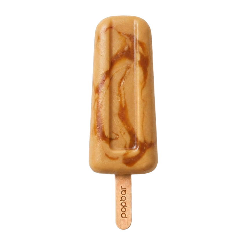 Dulce De Leche gelato pop on a stick from Popbar, hand-crafted in New York City