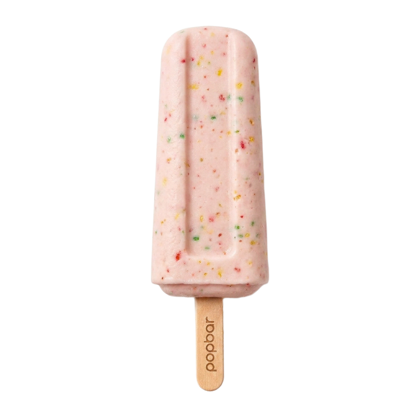 Fruity Cereal Milk gelato pop on a stick from Popbar, hand-crafted in New York City