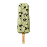 Green Tea Cookies And Cream gelato pop on a stick from Popbar, hand-crafted in New York City