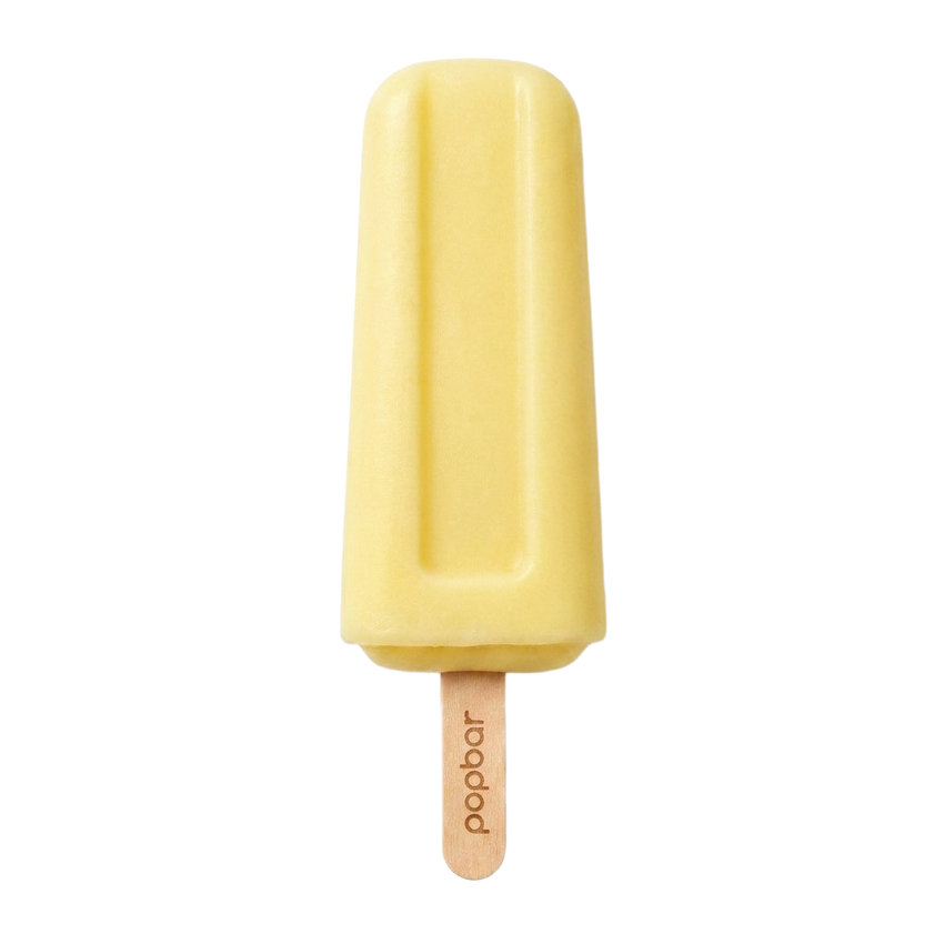 Lemon sorbetto pop on a stick from Popbar, hand-crafted in New York City