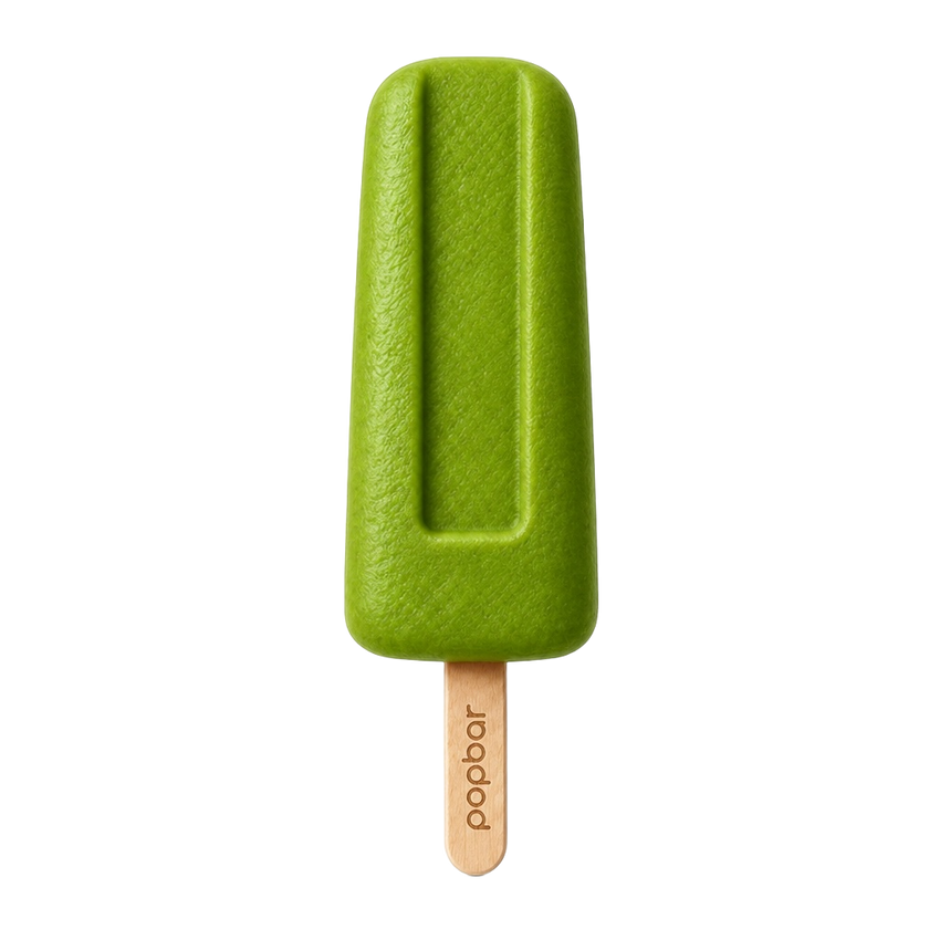 Matcha gelato pop on a stick from Popbar, hand-crafted in New York City