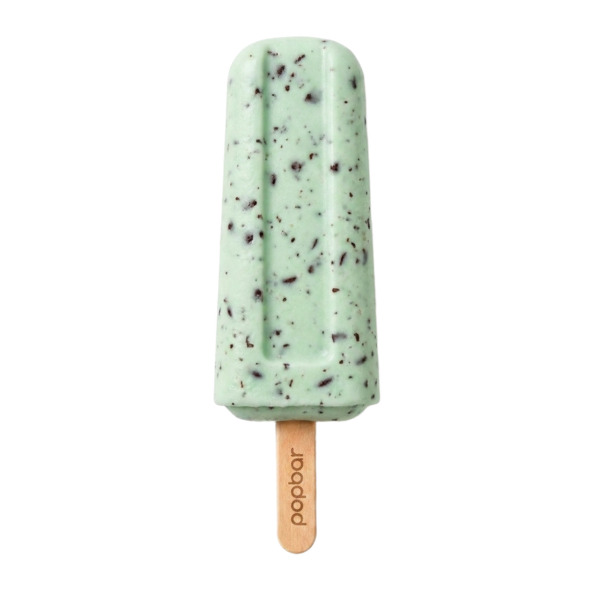 Mint Chip gelato pop on a stick from Popbar, hand-crafted in New York City