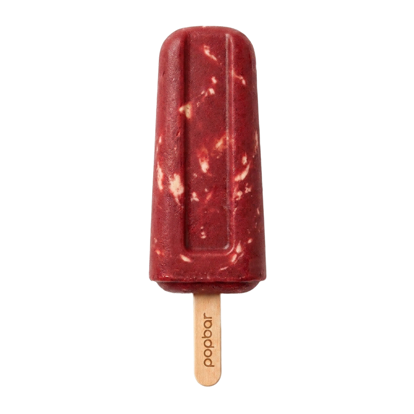 Red Velvet gelato pop on a stick from Popbar, hand-crafted in New York City
