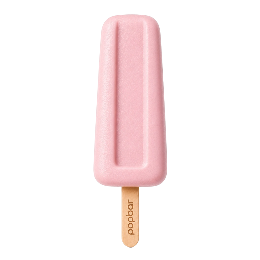 Rose gelato pop on a stick from Popbar, hand-crafted in New York City