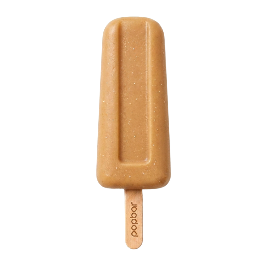 Sea Salt Caramel gelato pop on a stick from Popbar, hand-crafted in New York City