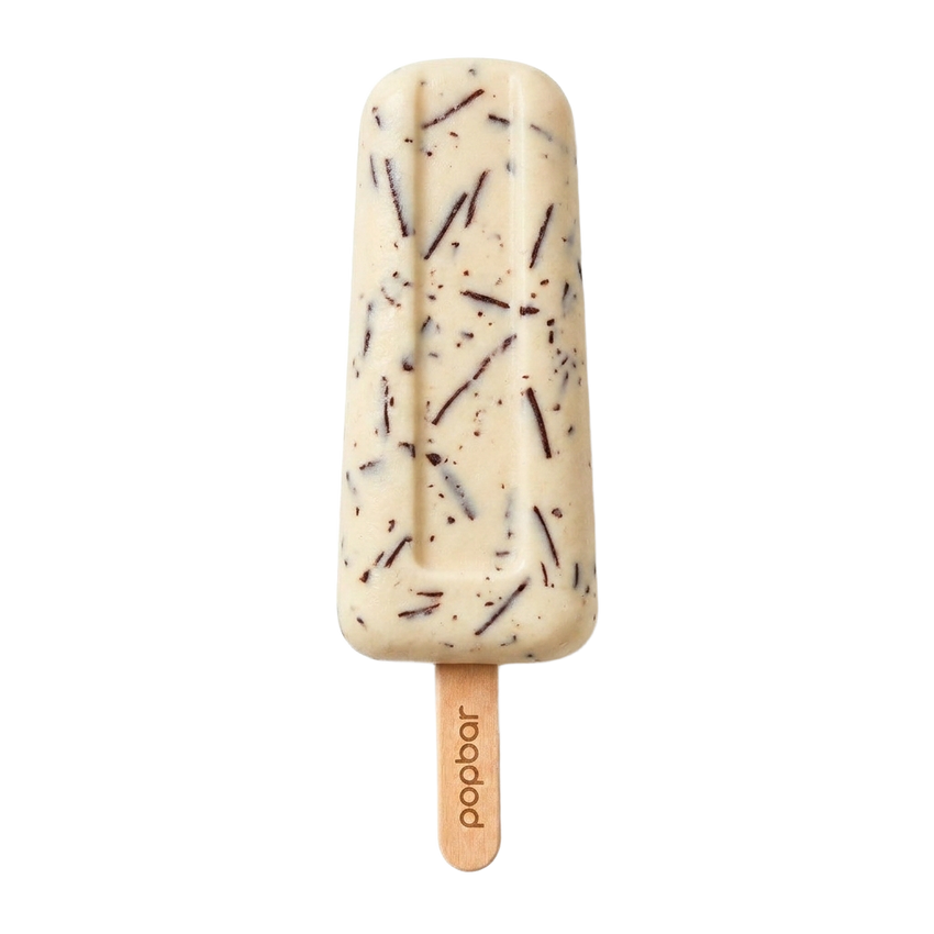 Stracciatella gelato pop on a stick from Popbar, hand-crafted in New York City