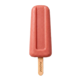 Strawberry Rhubarb gelato pop on a stick from Popbar, hand-crafted in New York City