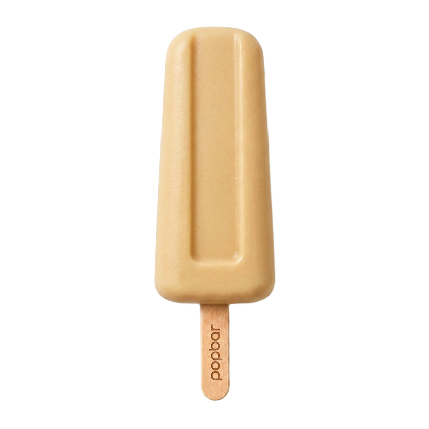 Vanilla Salted Caramel gelato pop on a stick from Popbar, hand-crafted in New York City